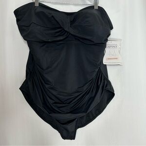 Miracle Brands one piece swimsuit black size 3X